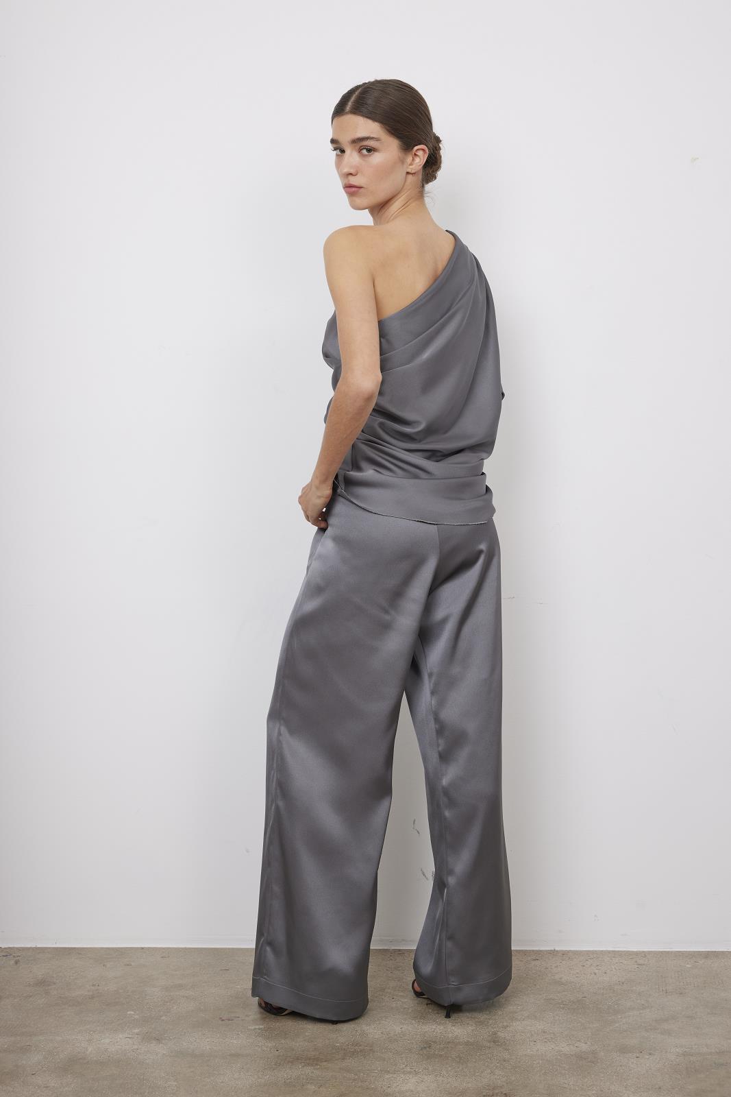 PANTS DRESSED L-*-UNI-Grijs