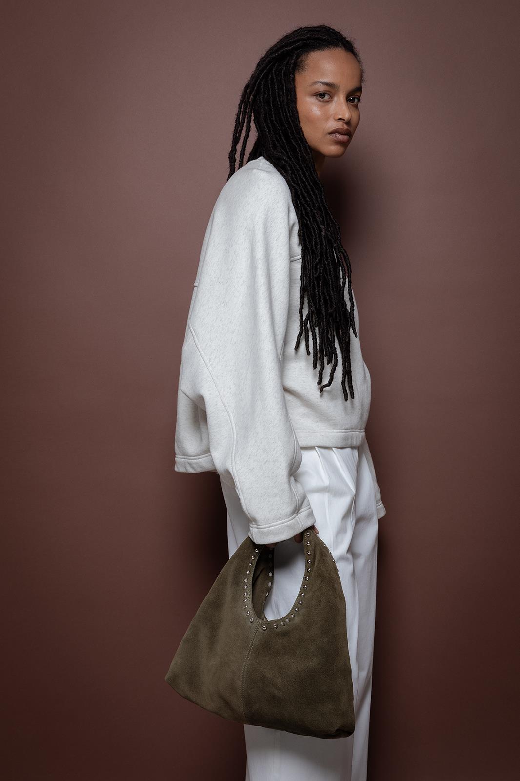 SWEATER LS-ON-UNI-GREY LIGHT