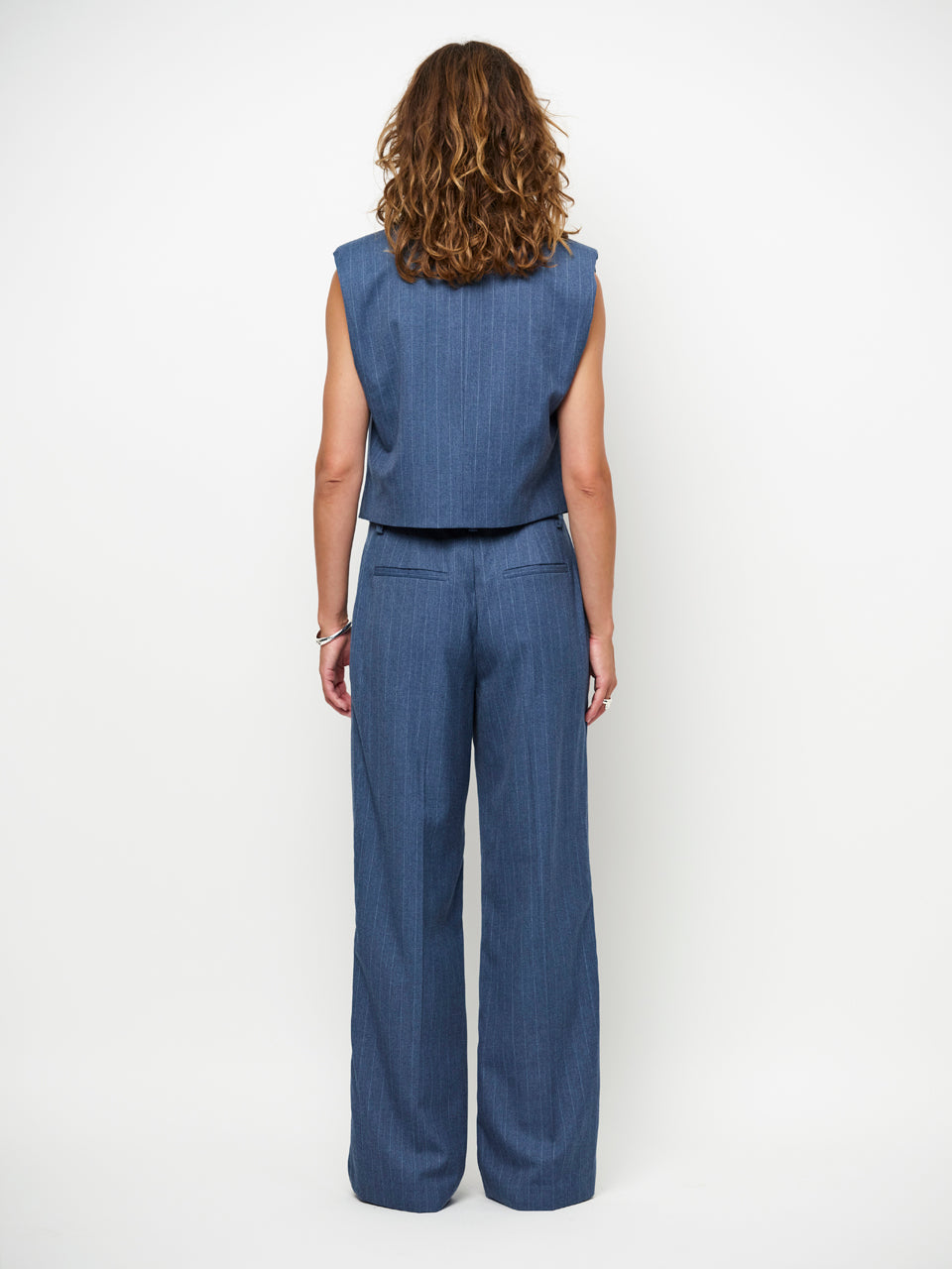 BROEK STREEP BLAUW