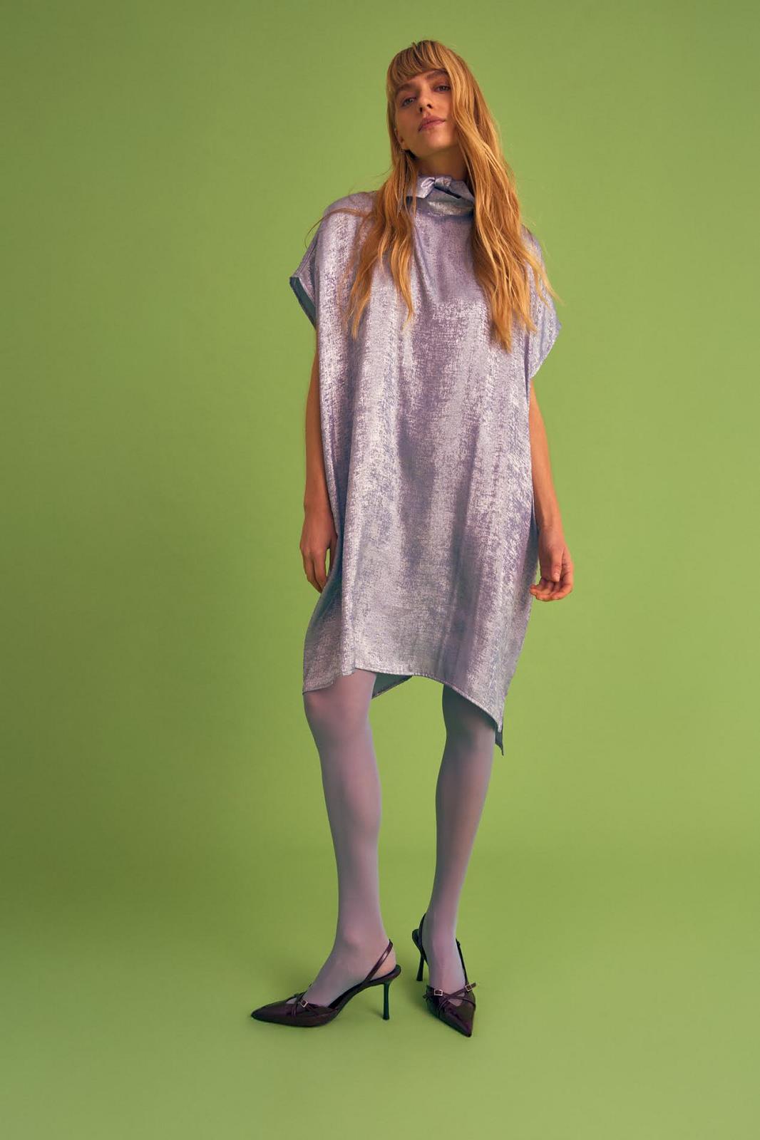 JURK SHINY BLAUW