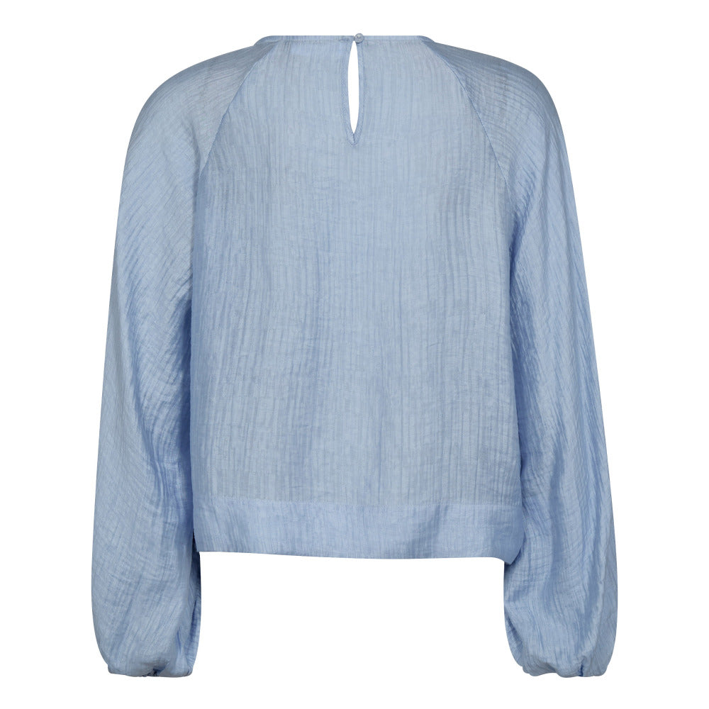 BLOUSE LM L BLAUW