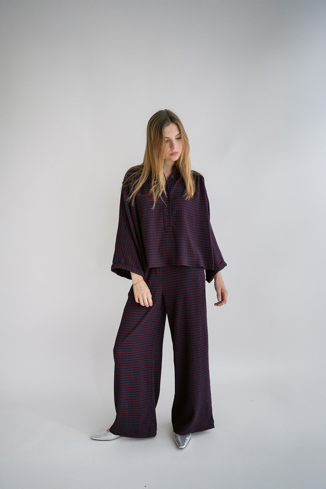 BROEK RUIT BORDEAUX