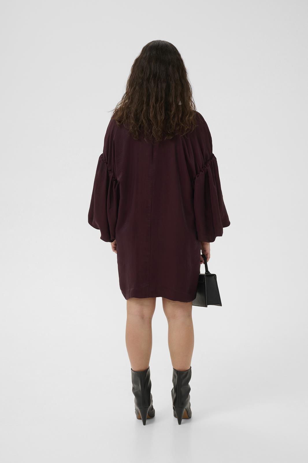 DRESS LS-*-UNI-AUBERGINE