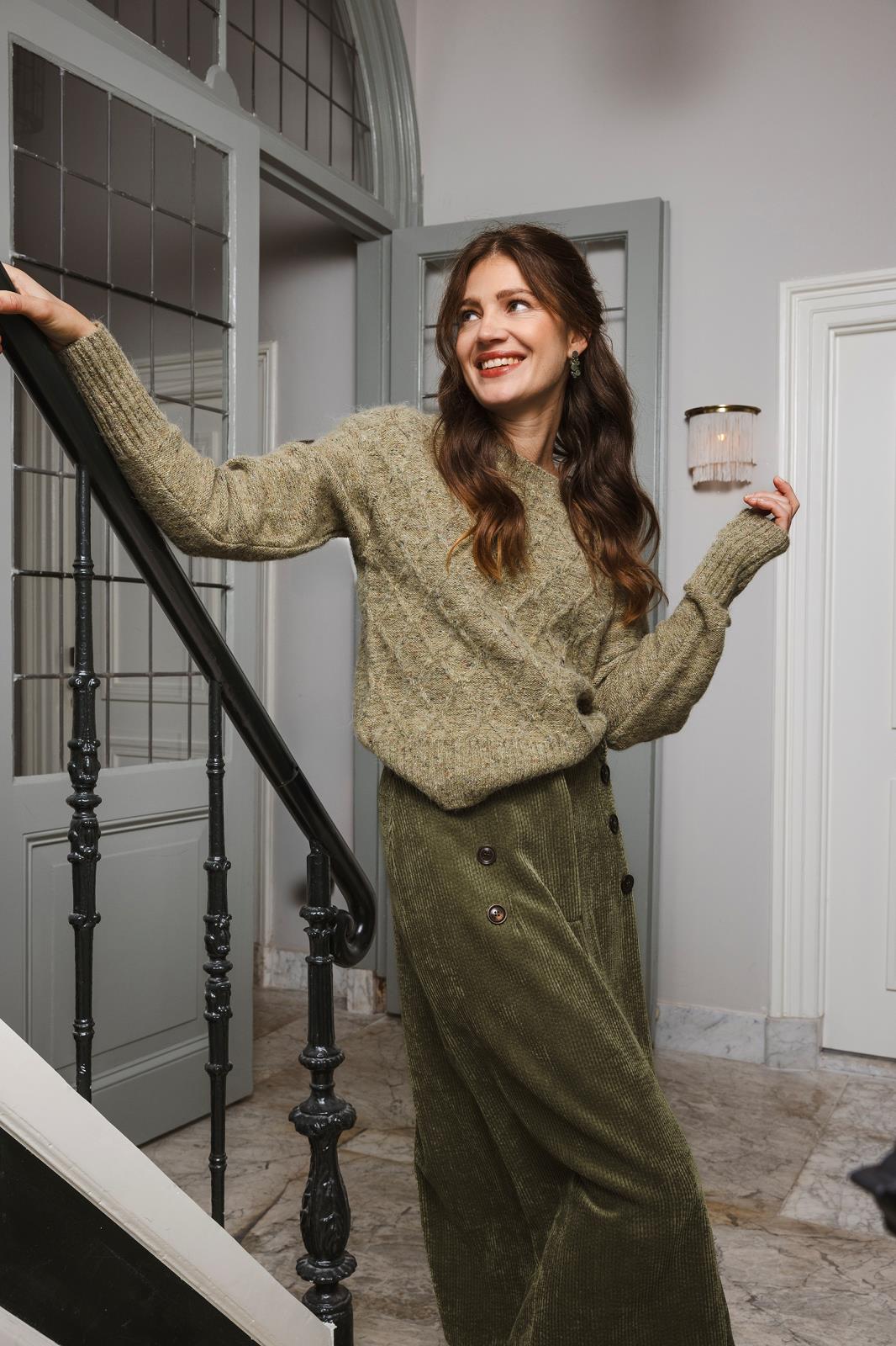 PULL LM RH UNI GROEN