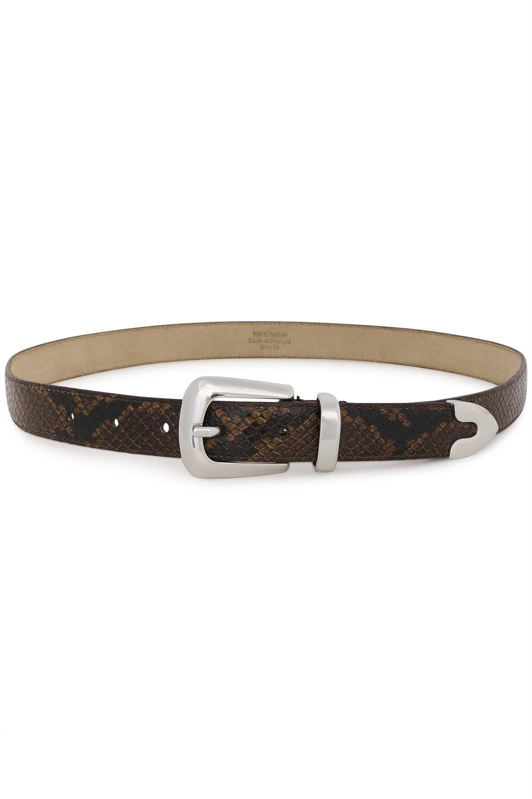 BELT-MEDIUM-PRINT-BROWN