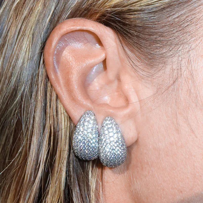 ZILVEREN OORBEL DRUPPEL