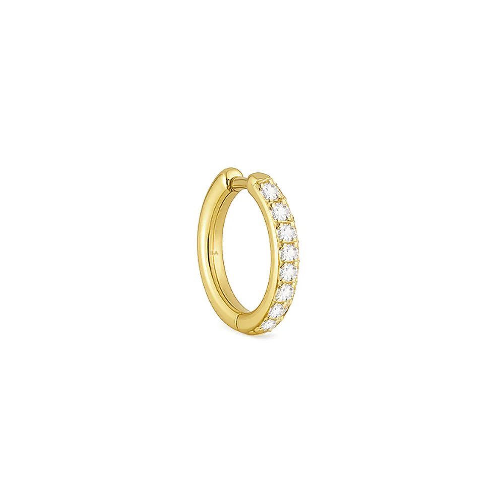 OORRING GOUD DIAMANT 15mm