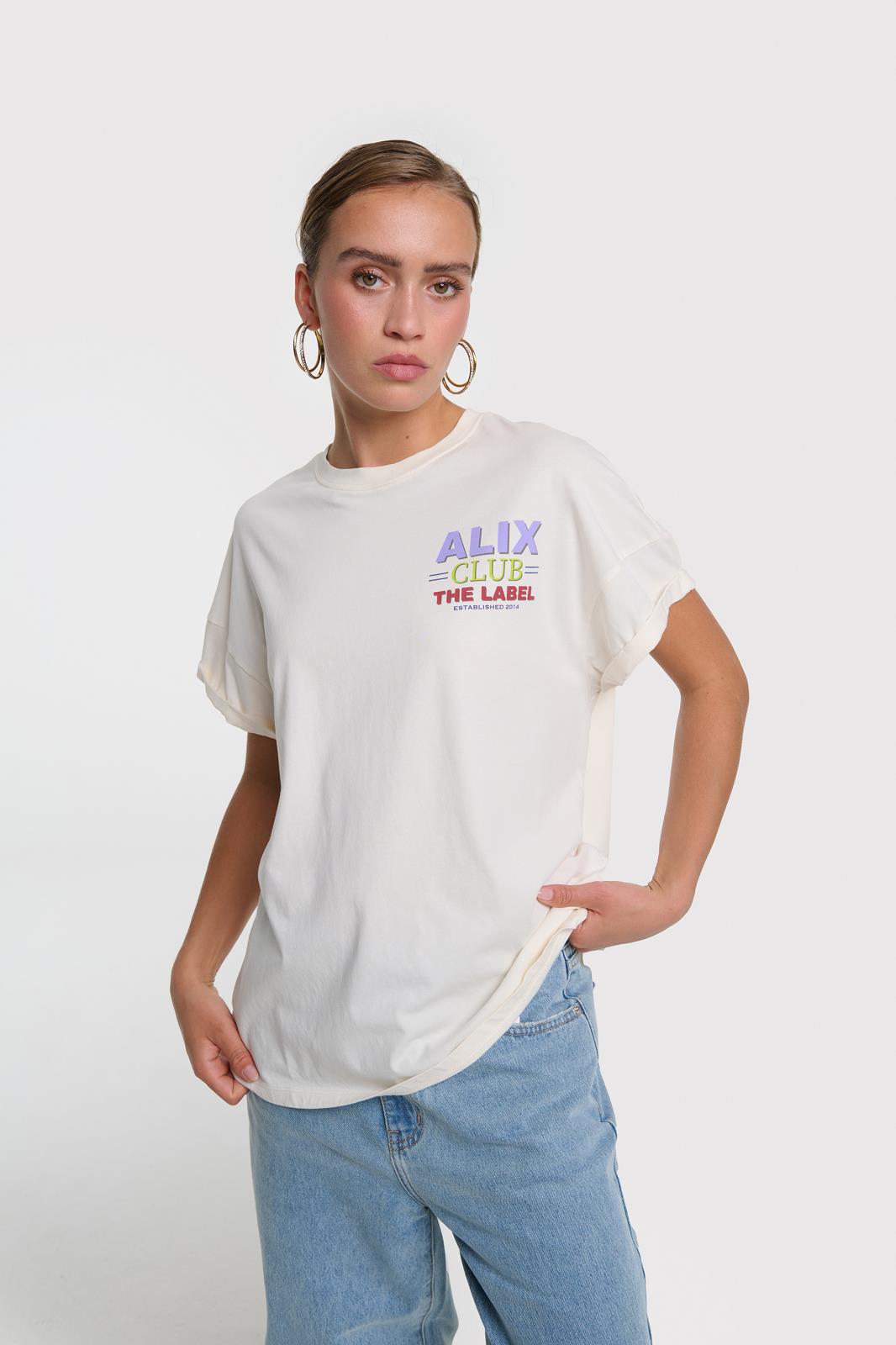 ladies knitted alix club t-shirt