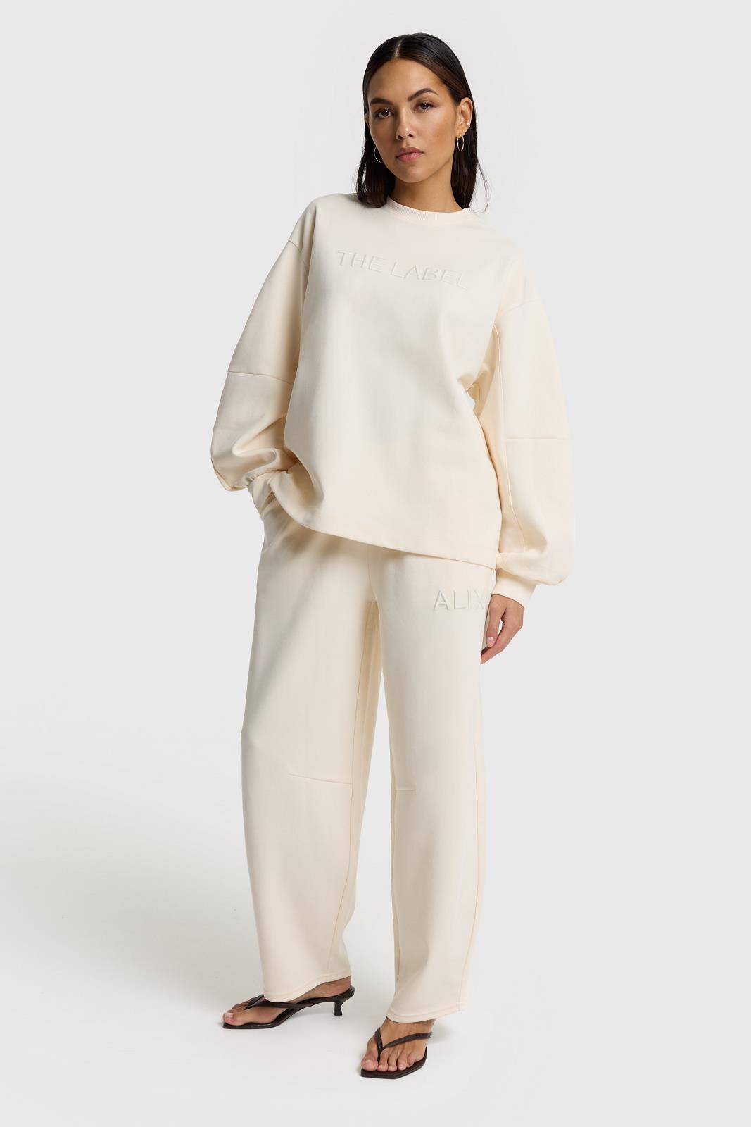 ladies knitted balloon sleeve sweater