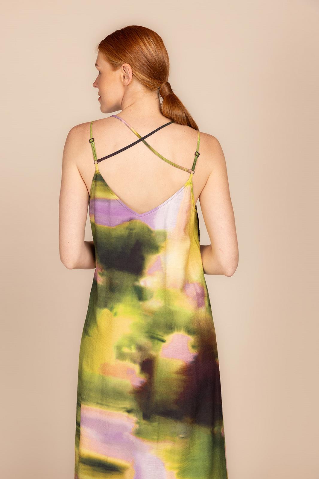 JURK LANG ZM PRINT GROEN