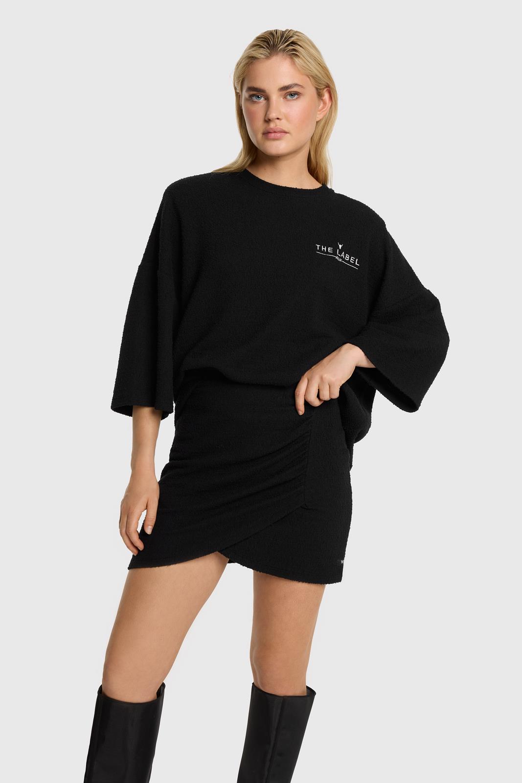 SKIRT S-TIGHT-UNI-BLACK