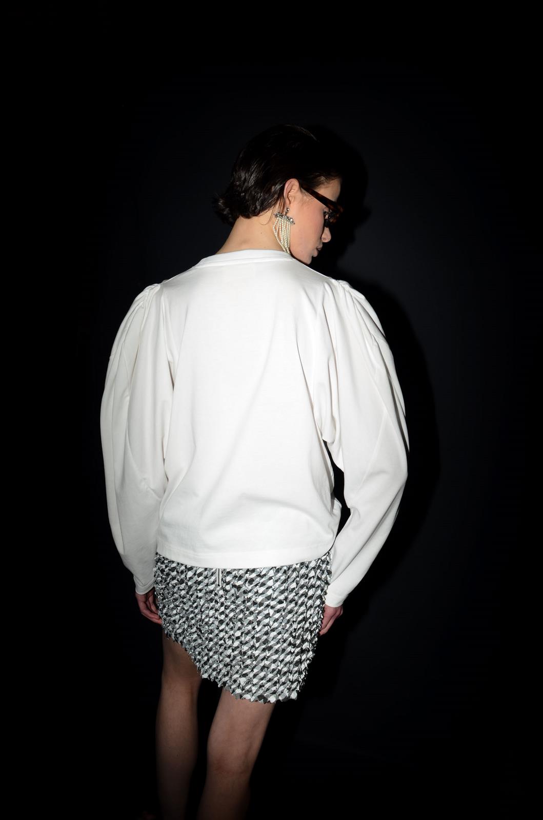BLOUSE LM UNI ECRU