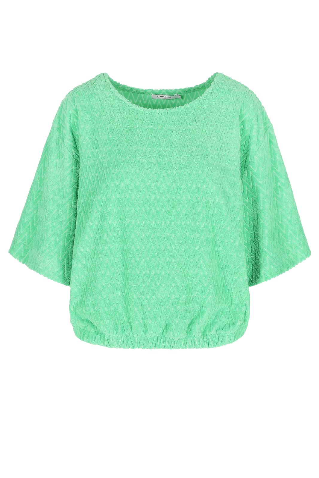ROUND NECK T-SHIRT IN ZIGZAG TERRY BIG S