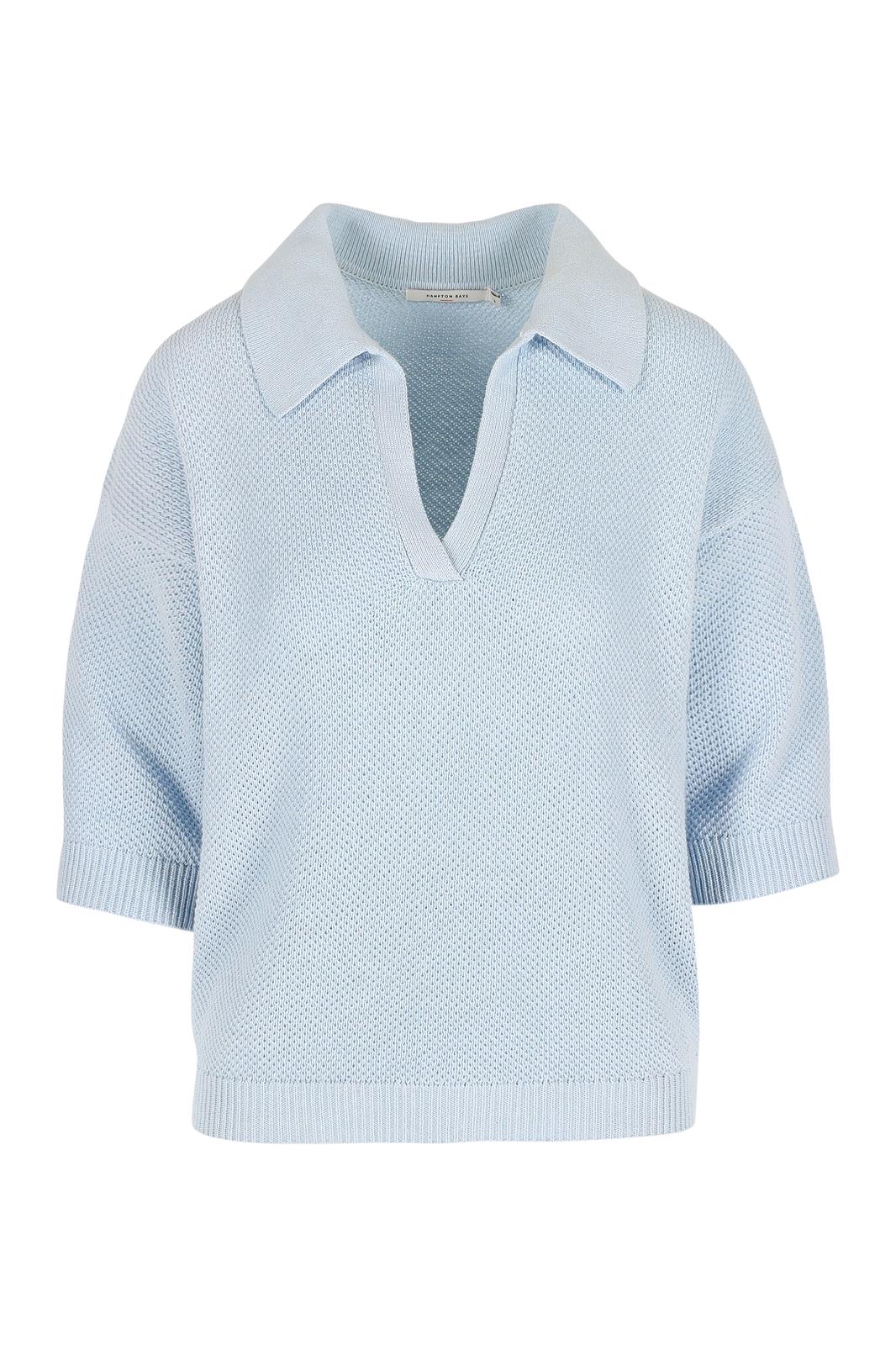 UNI PULL POLO COLLAR aqua-marine