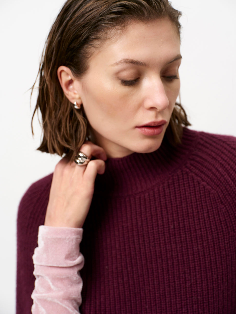 PULL LS-OTHER-UNI-AUBERGINE