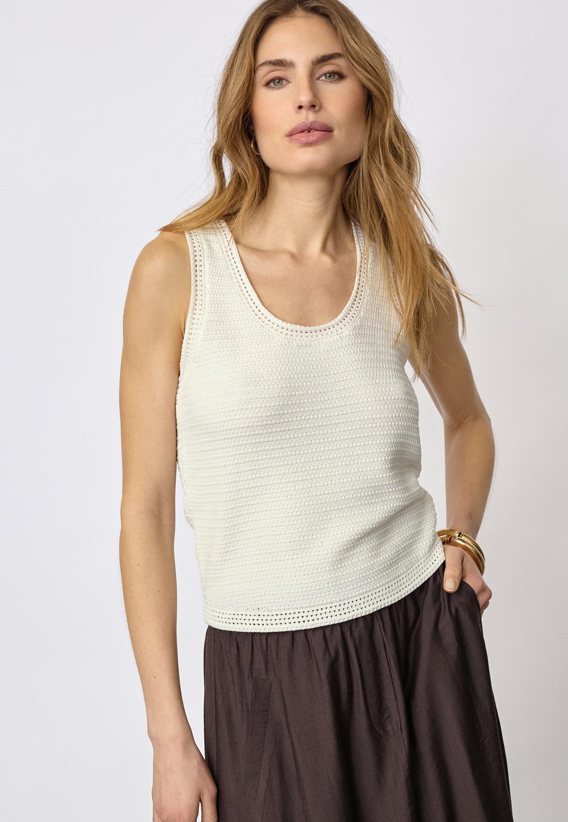 TOP KNIT ECRU
