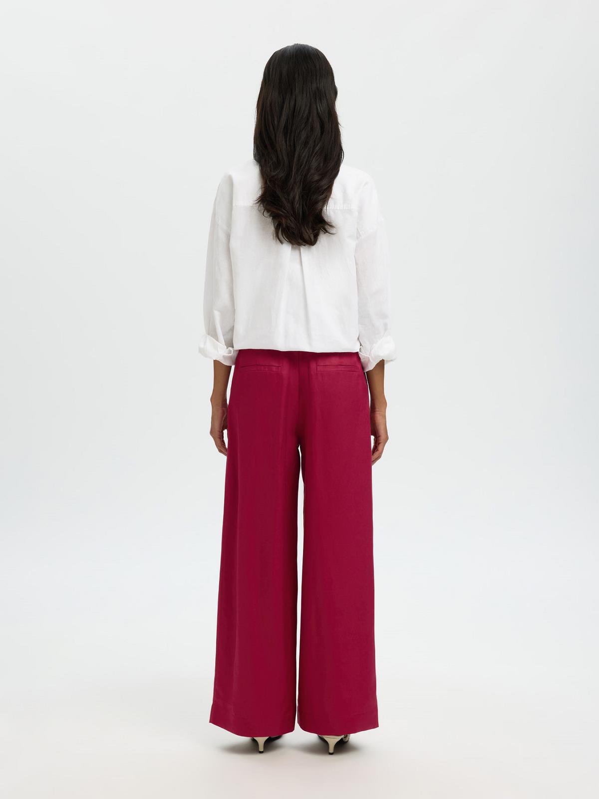 Trousers Wide Leg Fit Purple