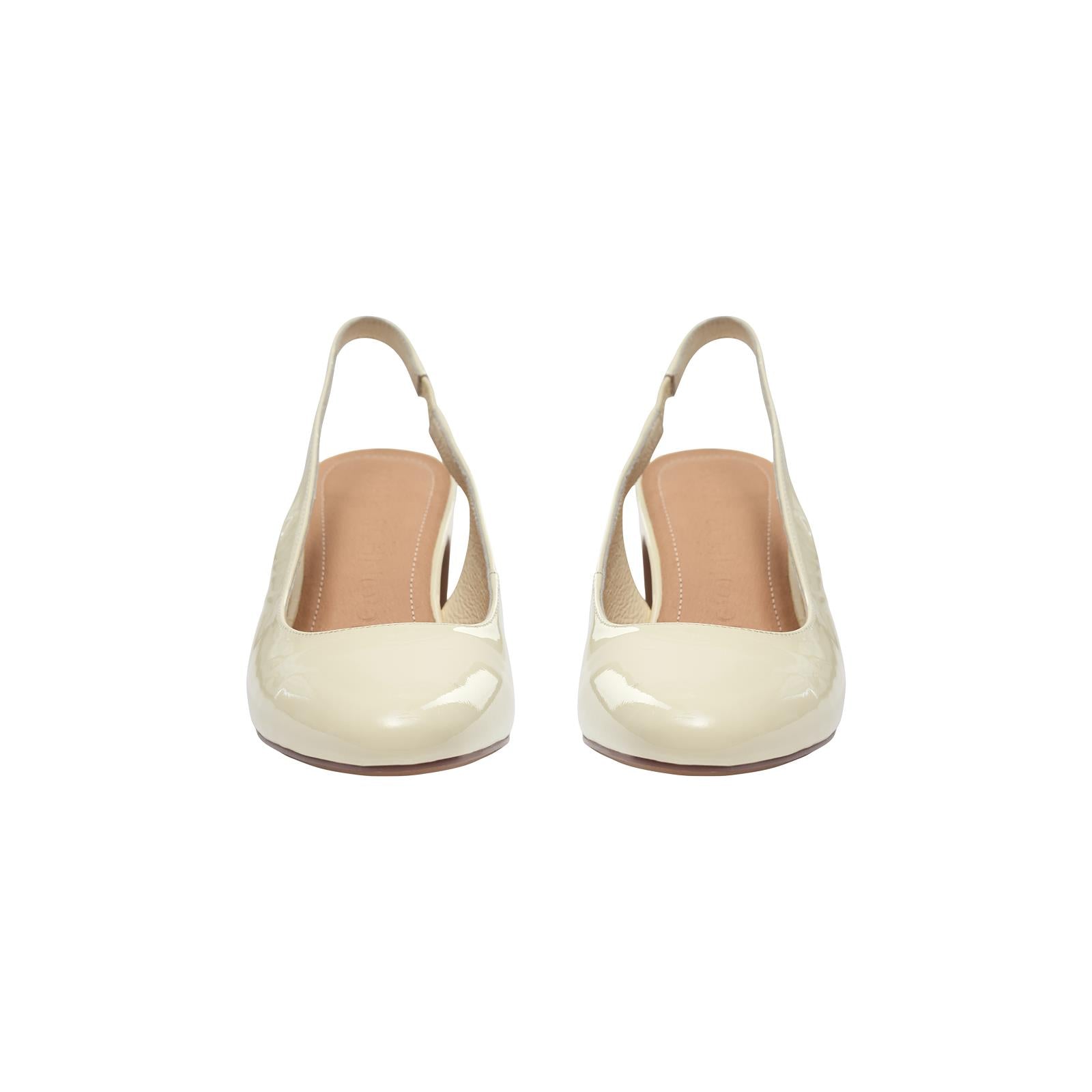 Pumps lichtgeel