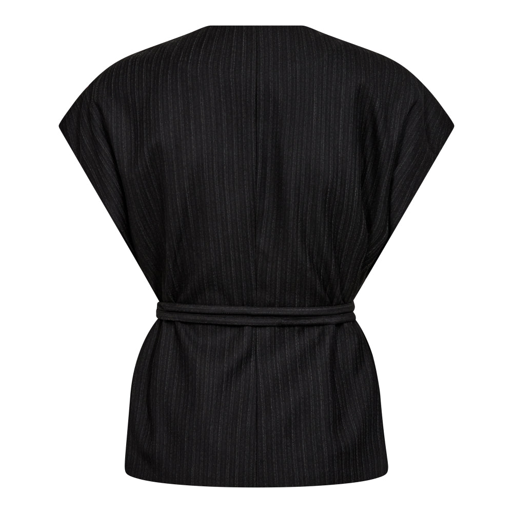 WAISTCOAT-*-STRIPE-BLACK