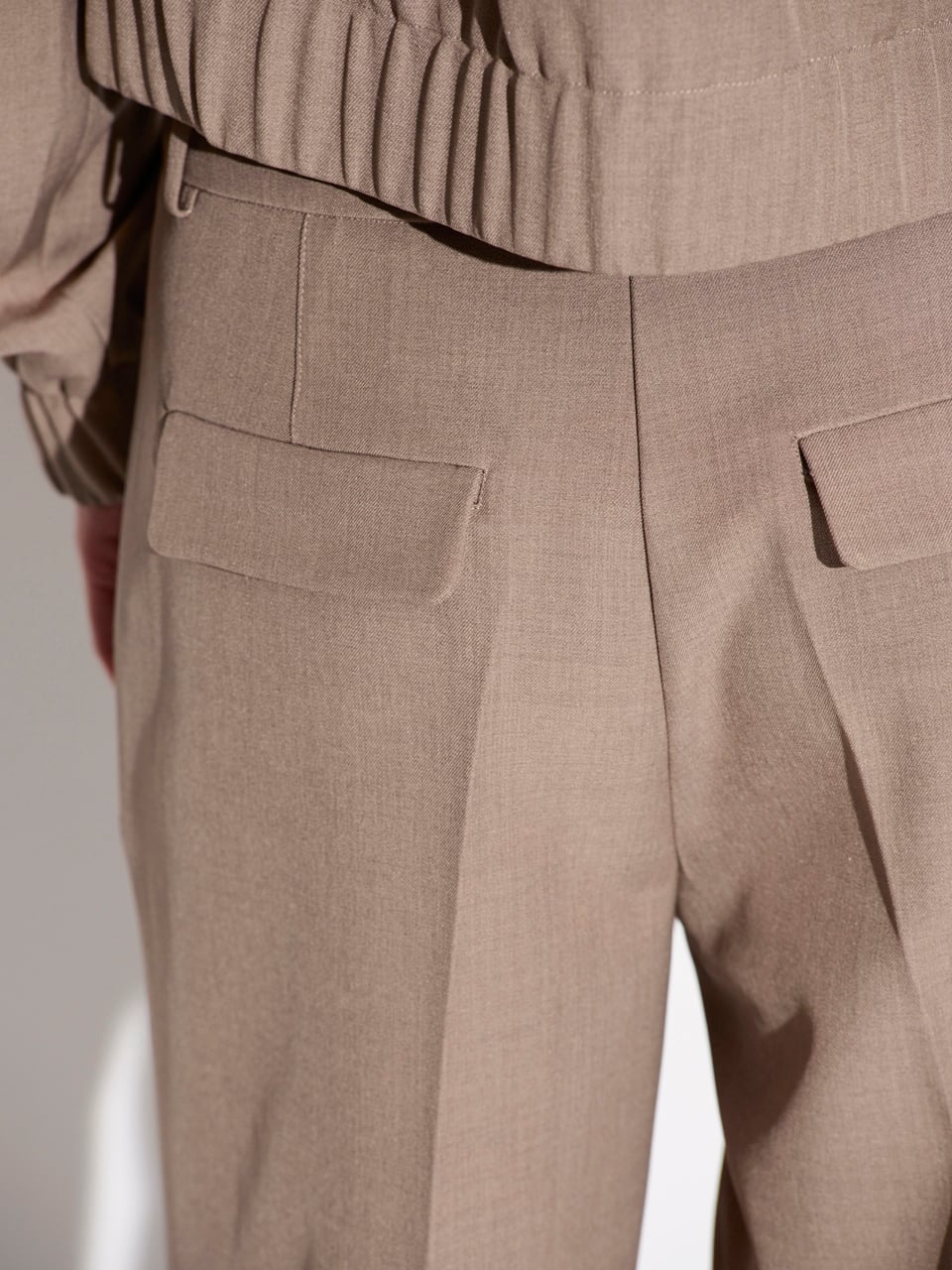 BROEK UNI TAUPE