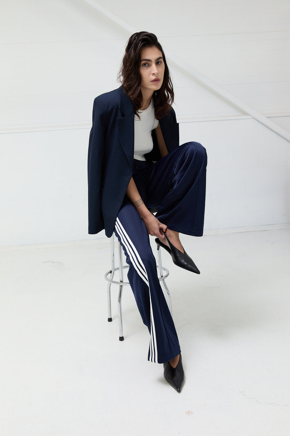 PANTS CASUAL L-*-UNI+APPLI-BLUE DARK (NA