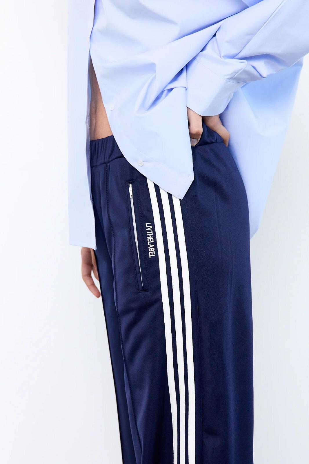 PANTS CASUAL L-*-UNI+APPLI-BLUE DARK (NA