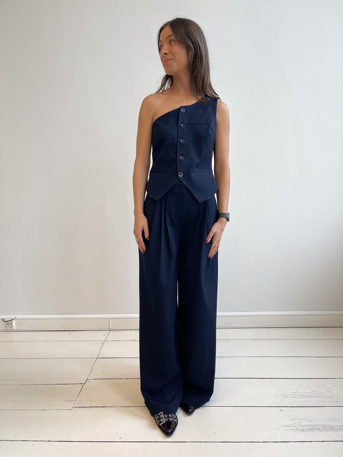 WAISTCOAT-*-UNI-BLUE DARK (NAVY)