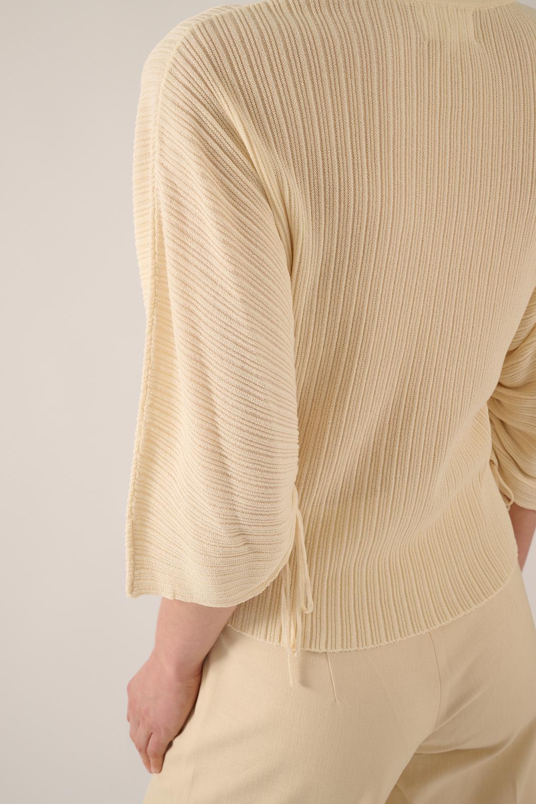 PULL 3/4M RH UNI BEIGE