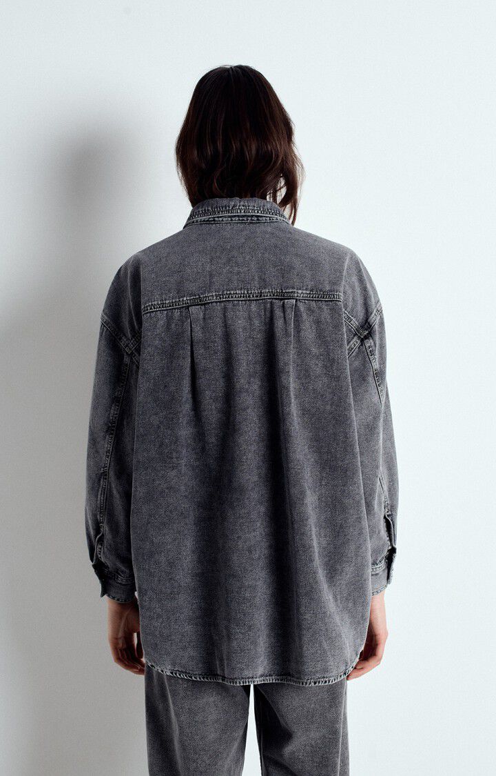 BLOUSE JACKET-DENIM-UNI-GREY