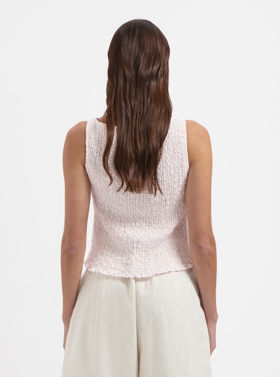 T-SHIRT TOP SMOCK ROZE