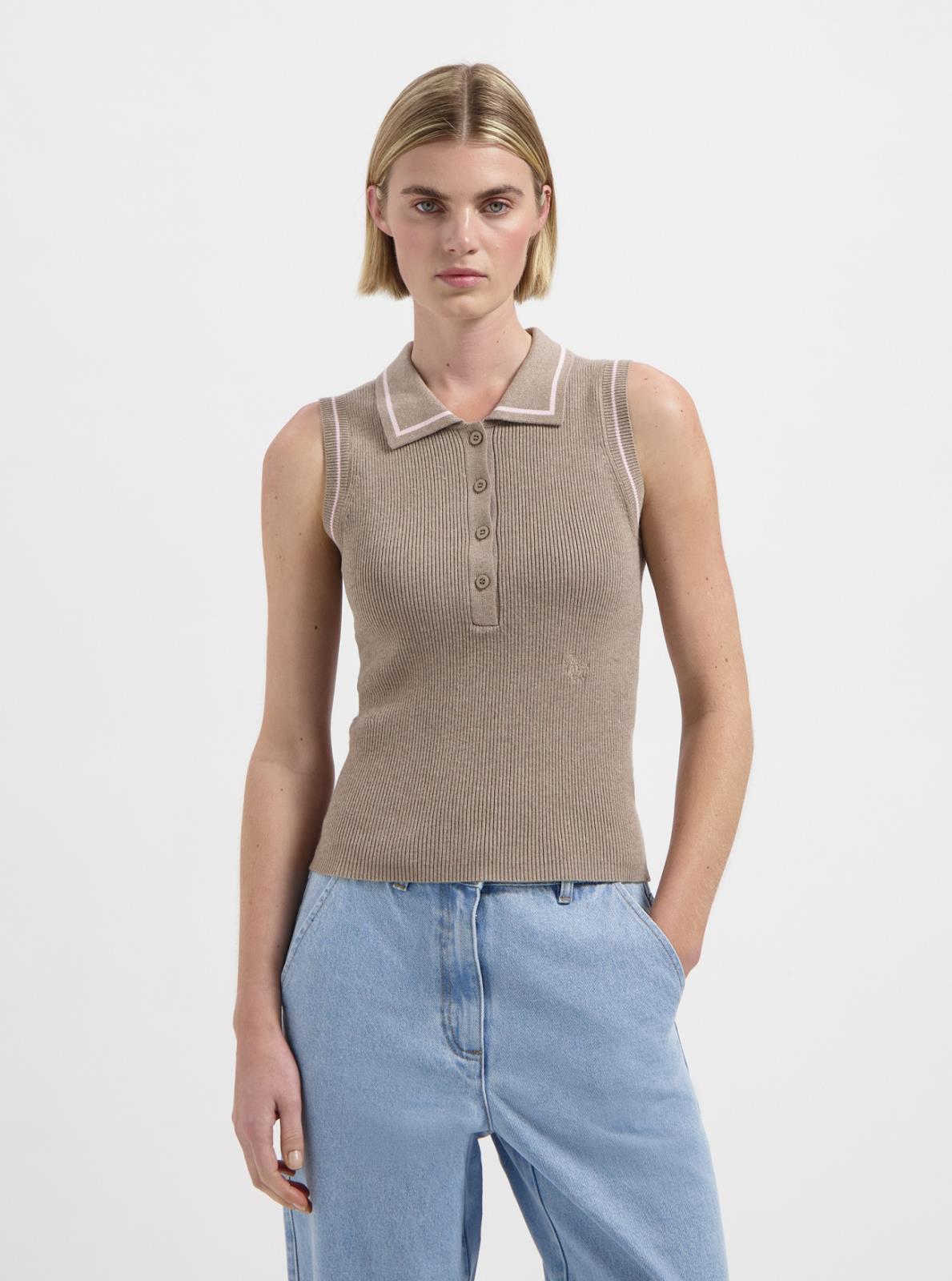 PULL POLO ZM TAUPE