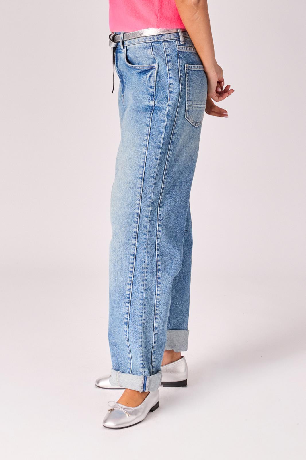 JEANS BARREL BLAUW