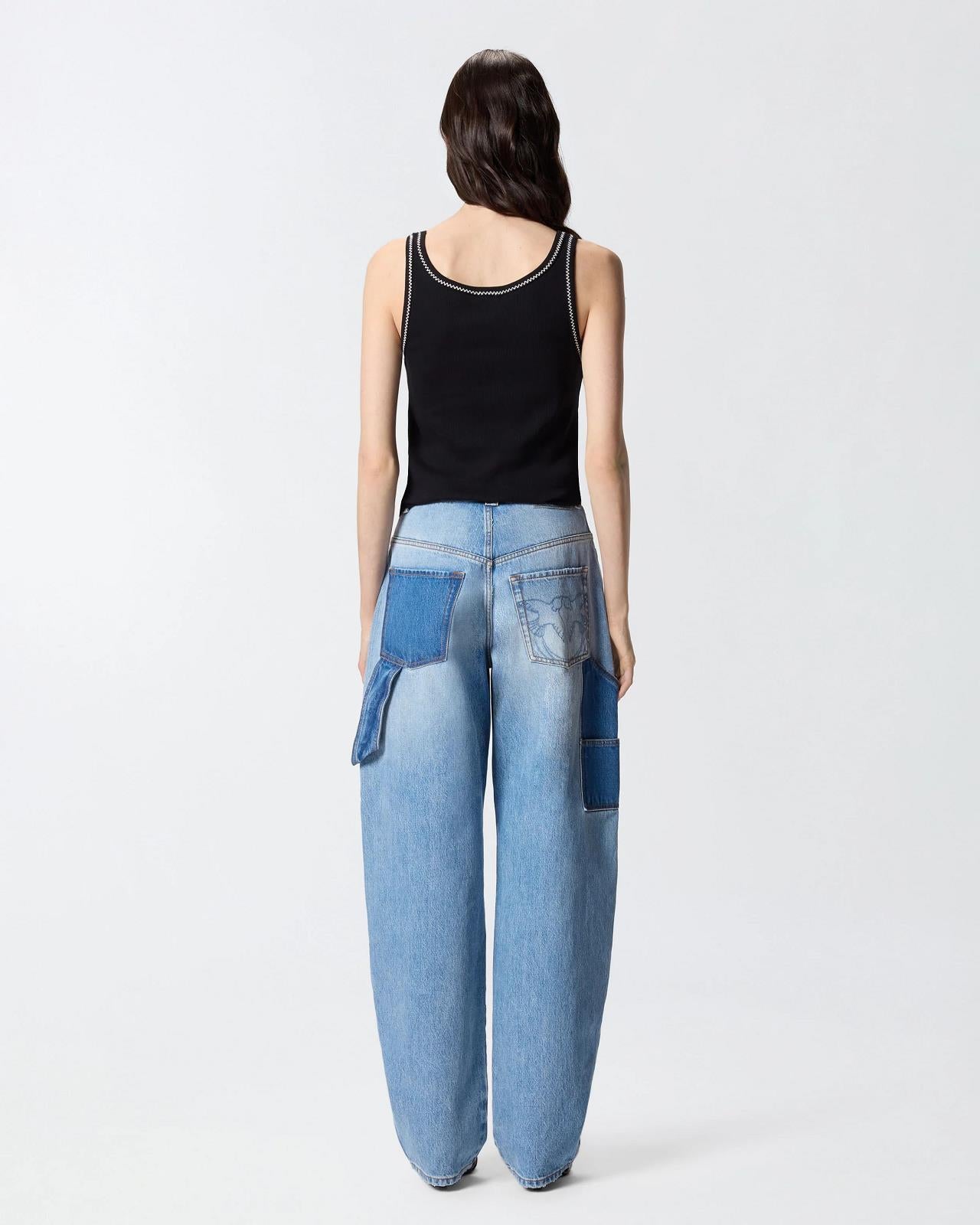T-SHIRT ZM CONTRAST ZWART