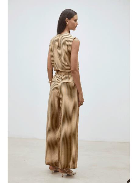 BROEK STREEP CAMEL