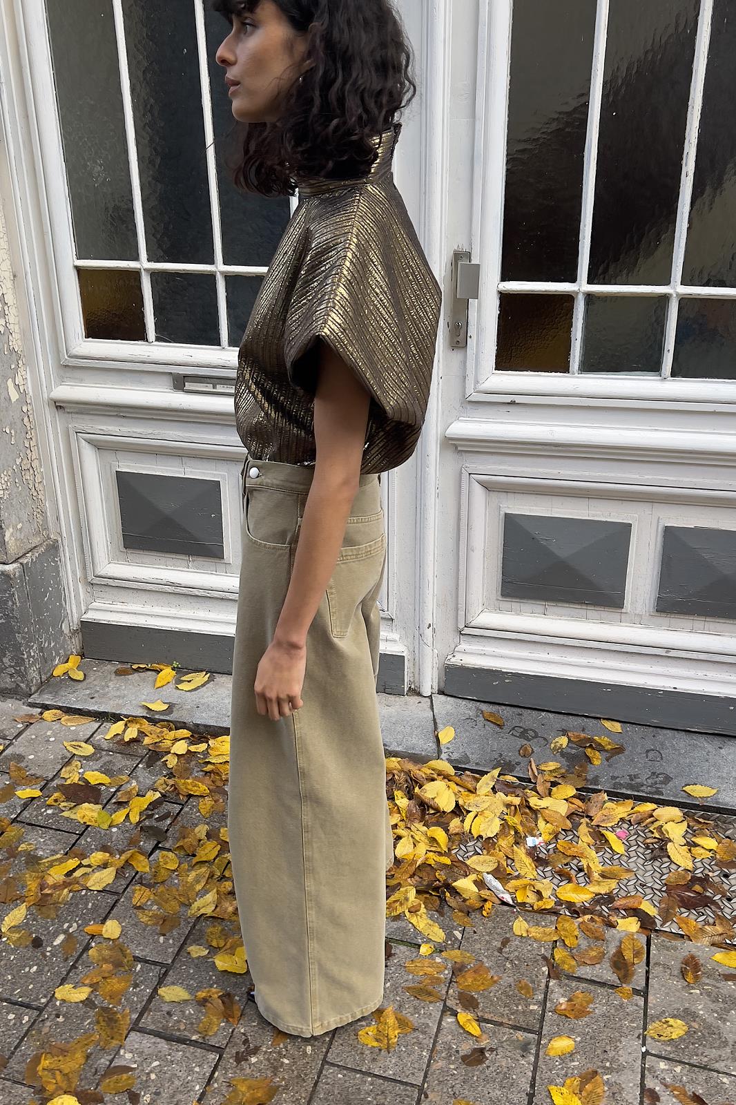 BLOUSE SS-*-UNI-BRONZE