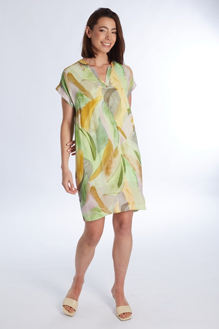 JURK KM PRINT GEEL/GROEN