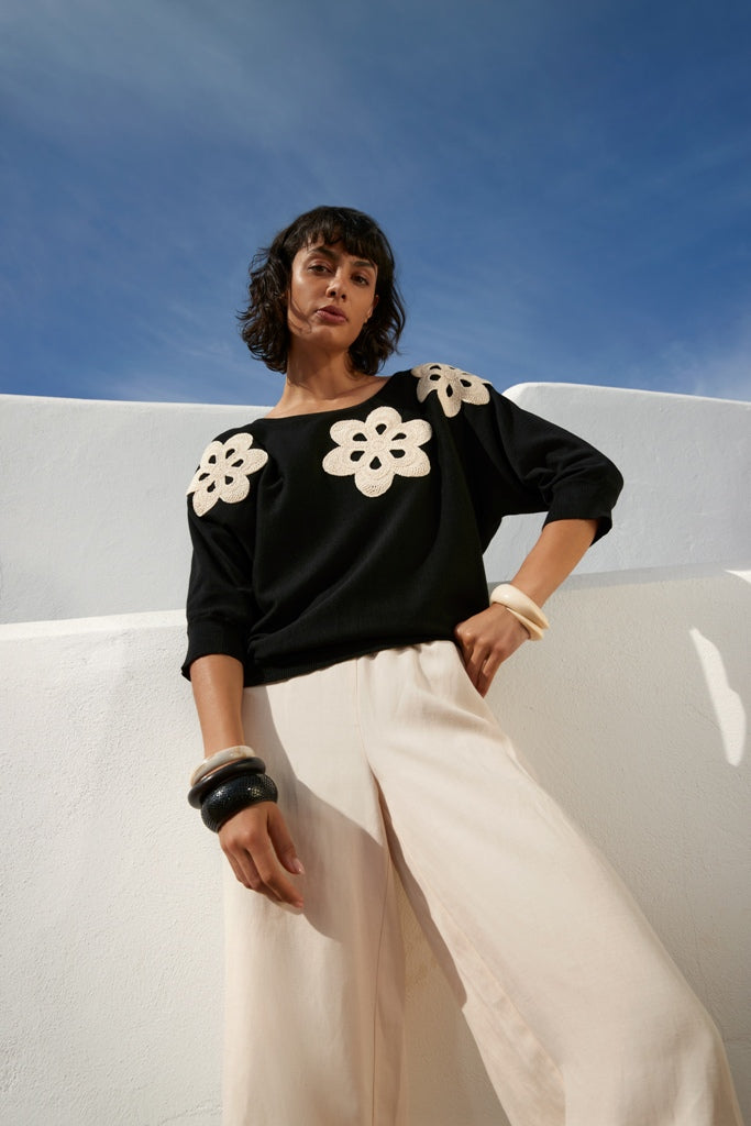 PULL UNI BLACK+ APPLI