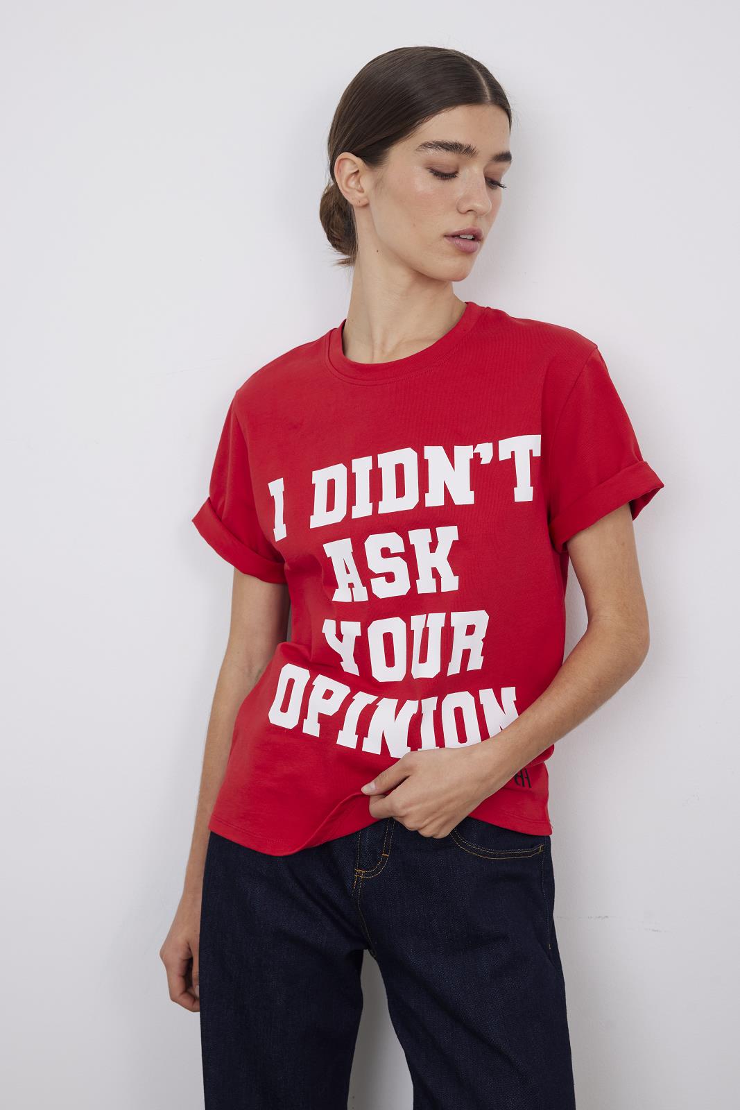 T-SHIRT SS-ON-UNI+PRINT-RED