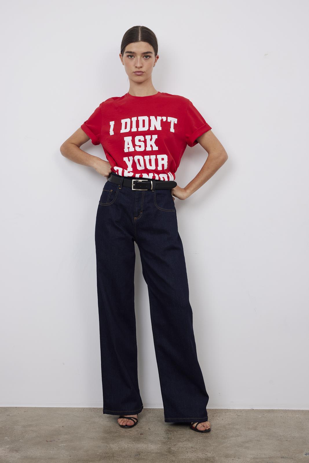 T-SHIRT SS-ON-UNI+PRINT-RED