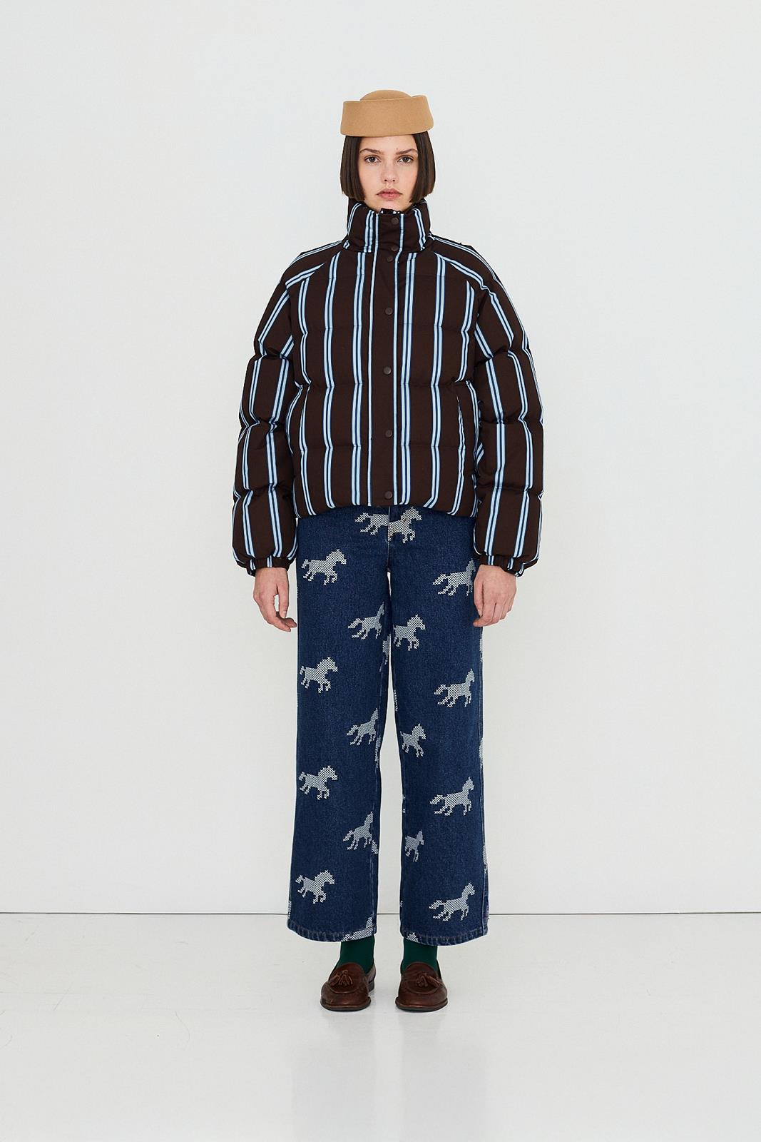 JAS DBRUIN STREEP BLAUW