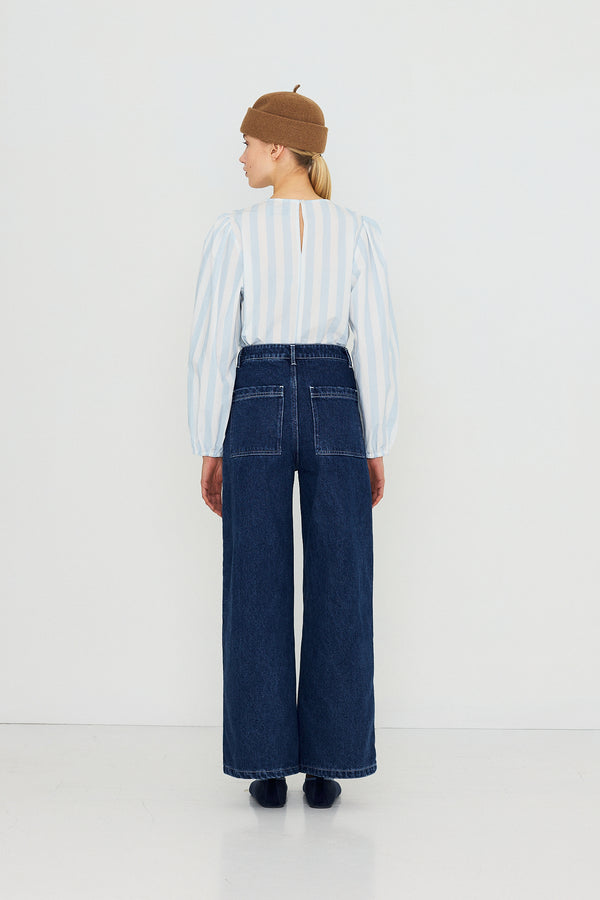 BROEK DENIM UNI+PRINT