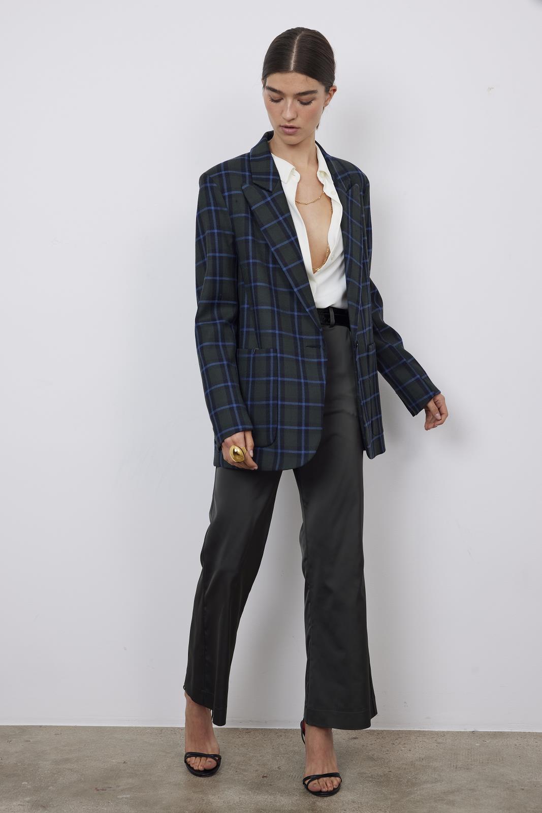 BLAIZER-*-CHECK-GREEN