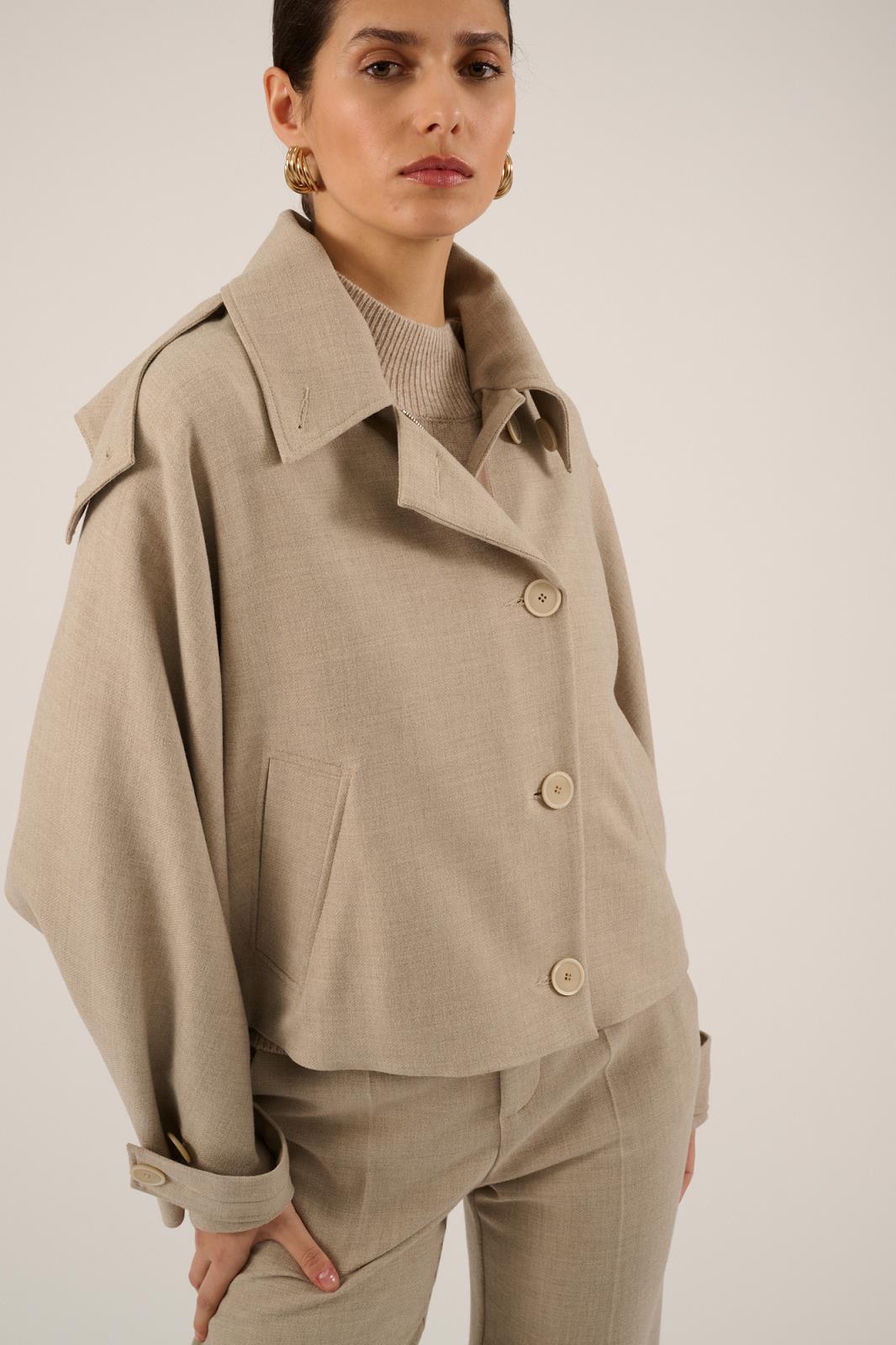 JACKET INDOOR-*-UNI-TAUPE