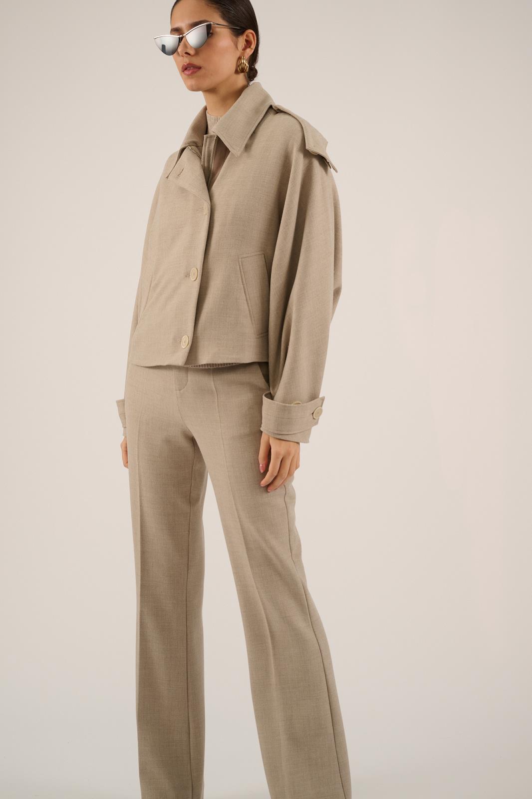 JACKET INDOOR-*-UNI-TAUPE