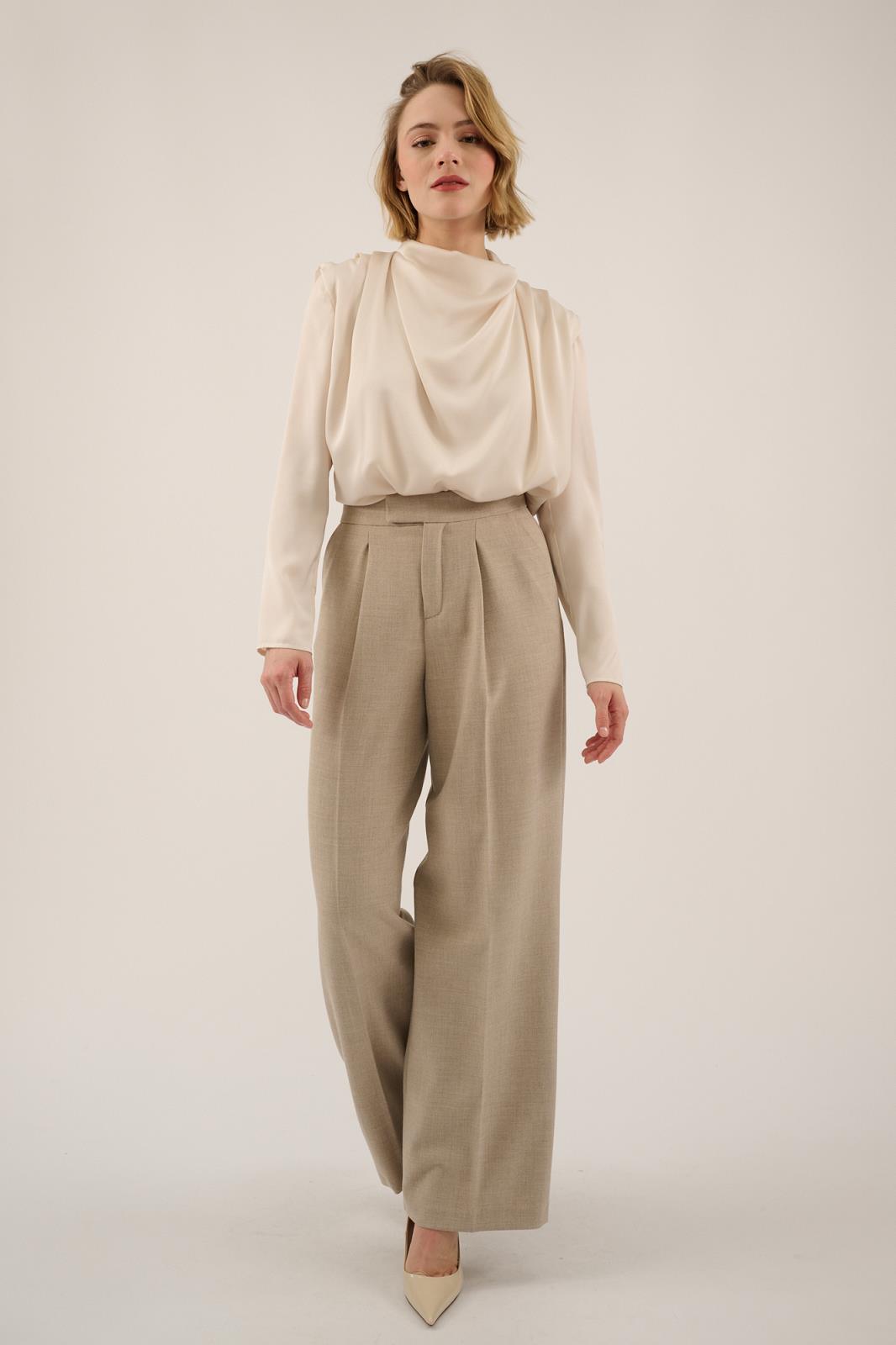 PANTS DRESSED L-*-UNI-TAUPE