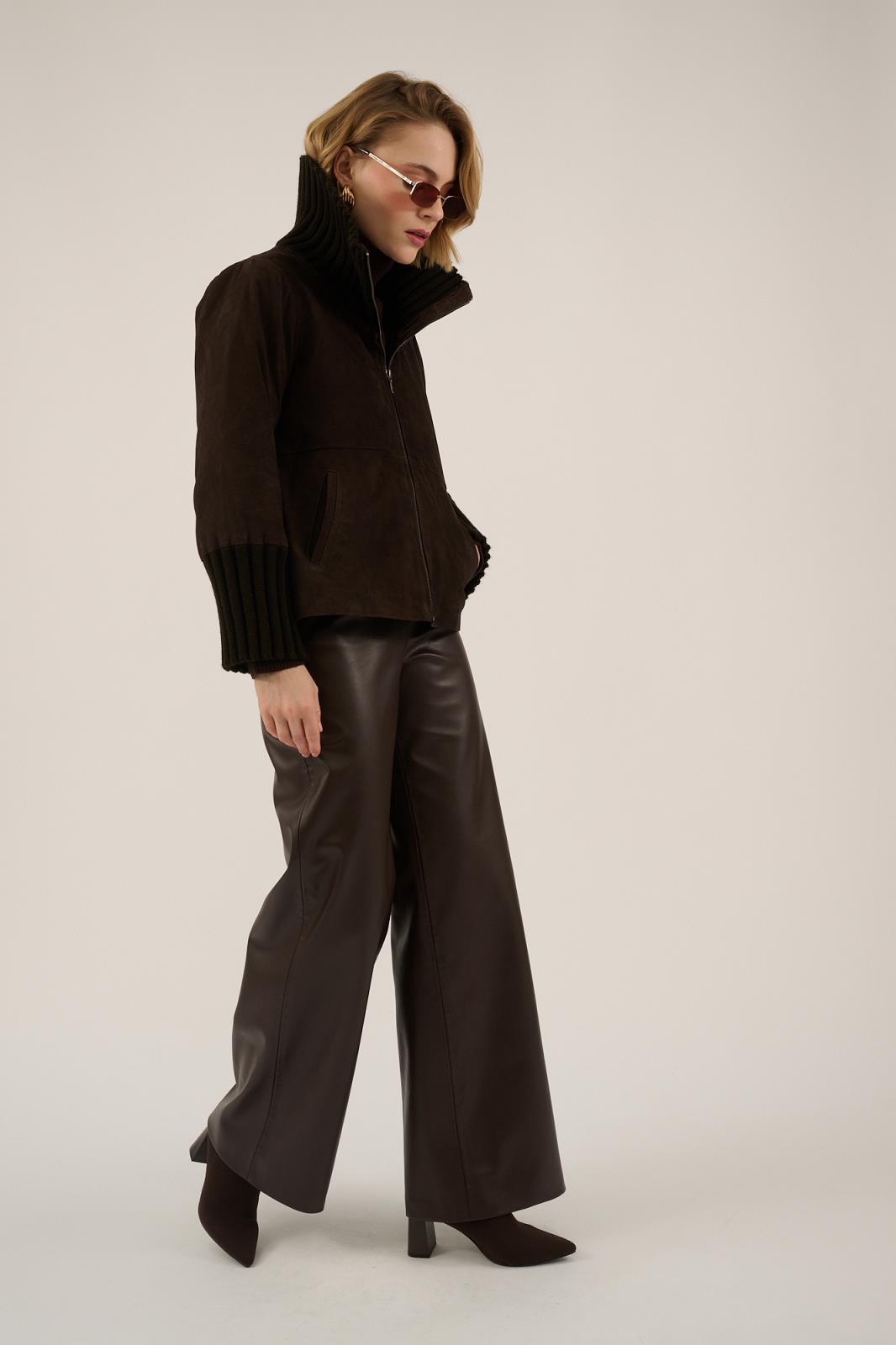 OUTDOOR S-LEATHER-UNI-BROWN DARK