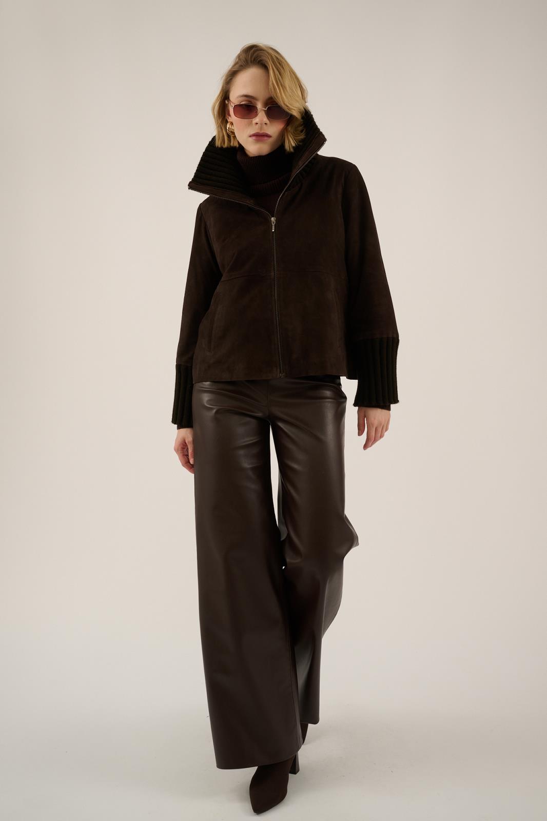 OUTDOOR S-LEATHER-UNI-BROWN DARK