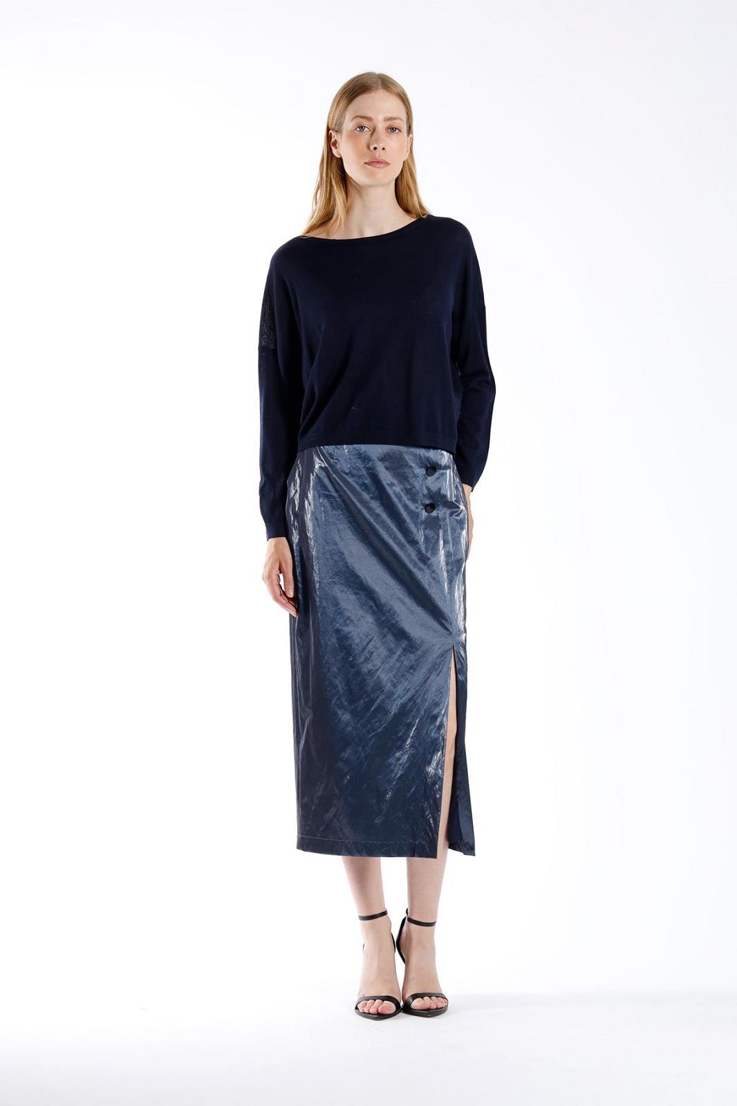 SKIRT N-TIGHT-UNI-BLUE DARK (NAVY)