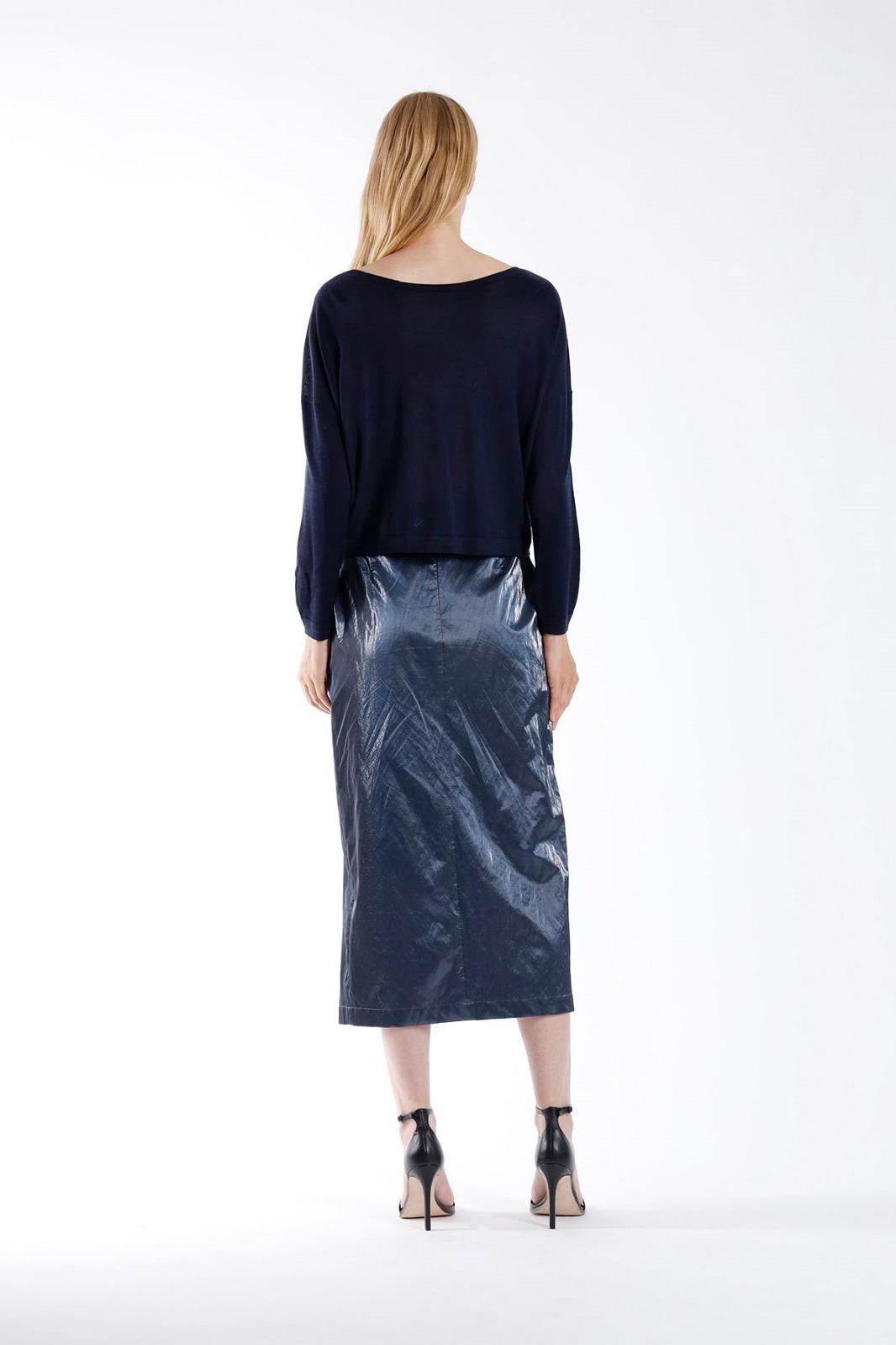 SKIRT N-TIGHT-UNI-BLUE DARK (NAVY)