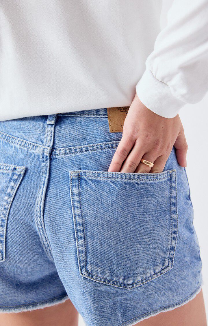 SHORT DENIM BLAUW
